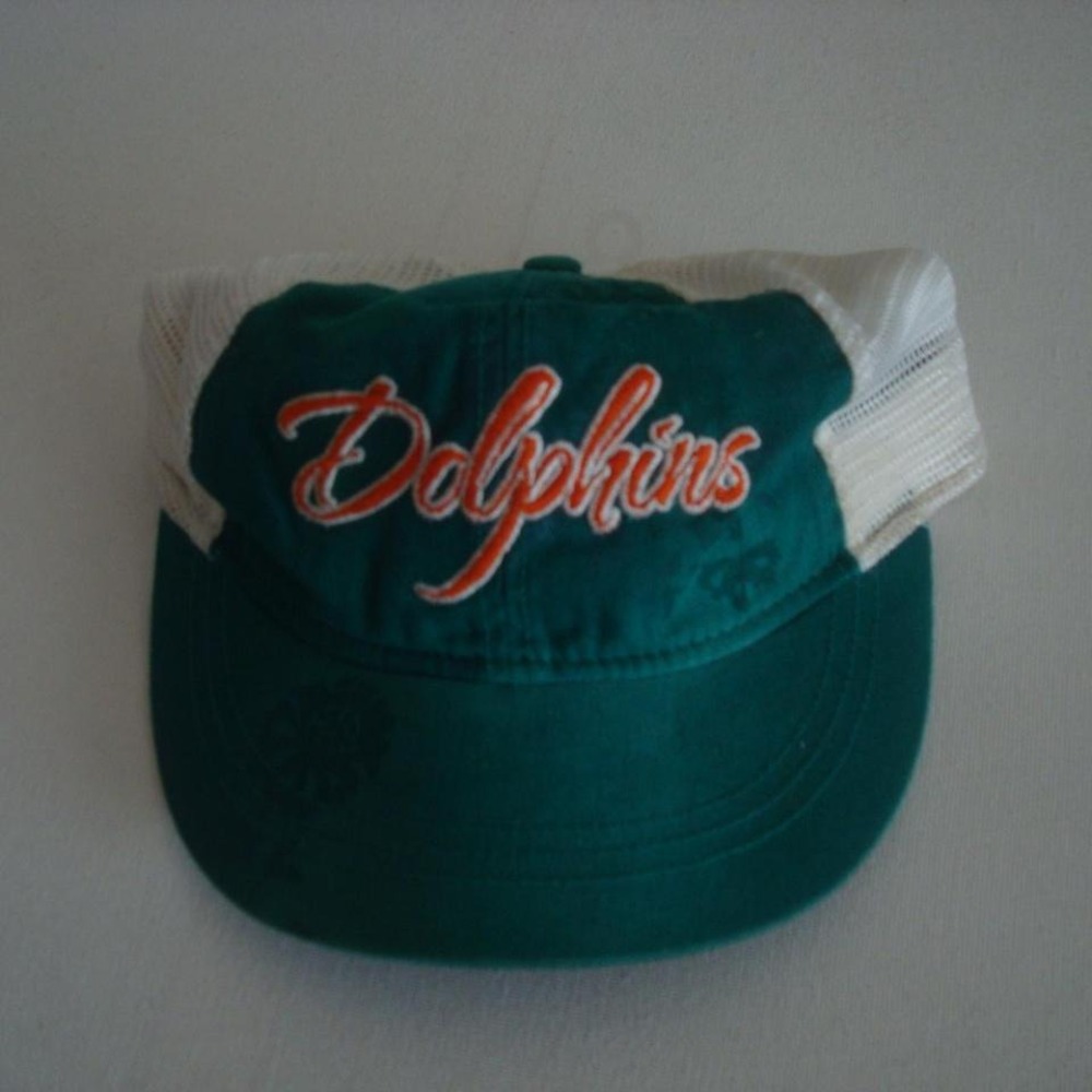 MIAMI DOLPHINS WOMENS TRUCKERS REEBOK HAT CAP VINTAGE 00S Y2K R2